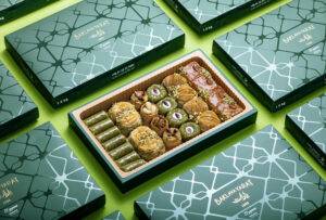 باقلوا باکو + میدیه پسته + بلبل پسته + آجیلی + دلبر پسته + انگشتی پسته