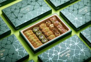 باقلوا باکو + آجیلی + بلبل پسته + دلبر گردو + زعفرانی