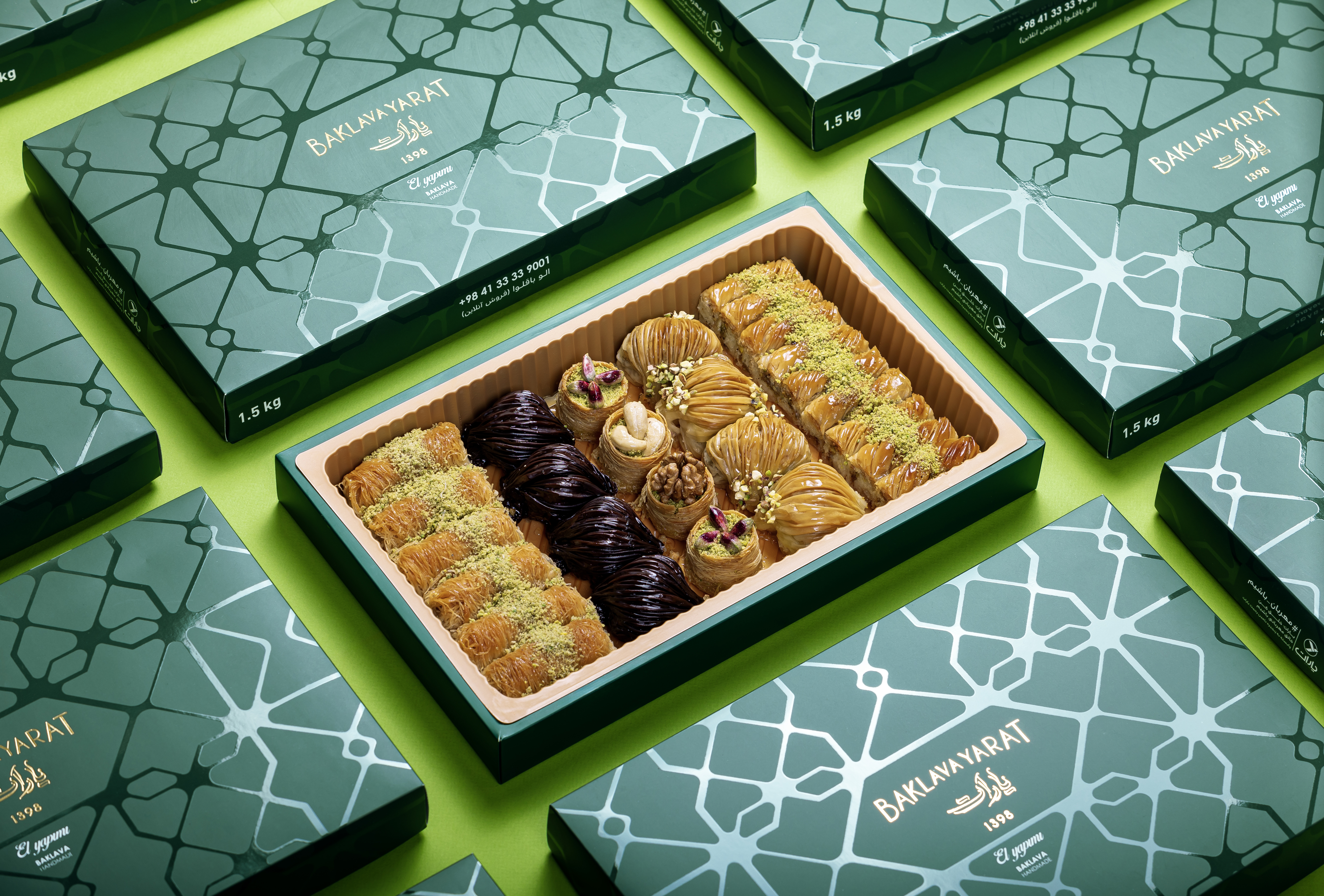 جعبه 1 - 1.7 کیلوگرمی باقلوا یارات